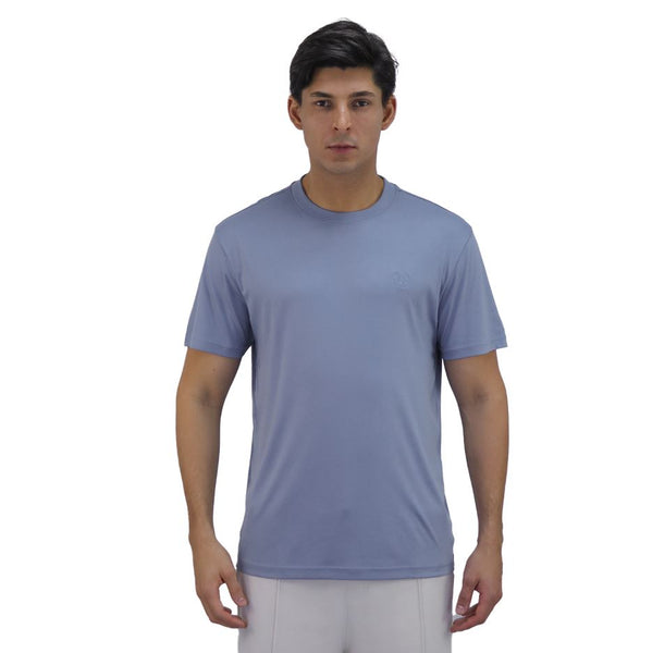 Cotton Interlock Crewneck Short Sleeve Embroidery Tees (Liquid Touch)