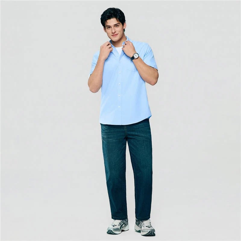 Men's Half Sleeve Wrinkle Free Shirt