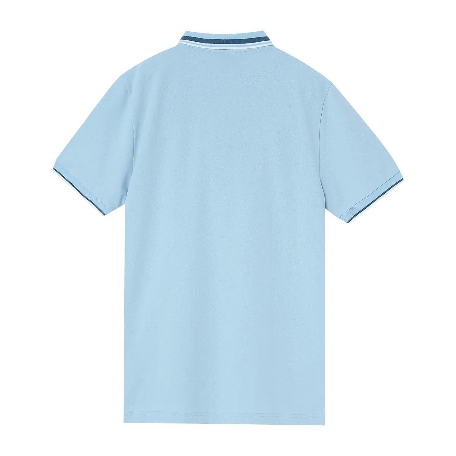 Cotton/Lycra Pique Flat Knitted Collar Short Sleeve Embroidery Solid Polo