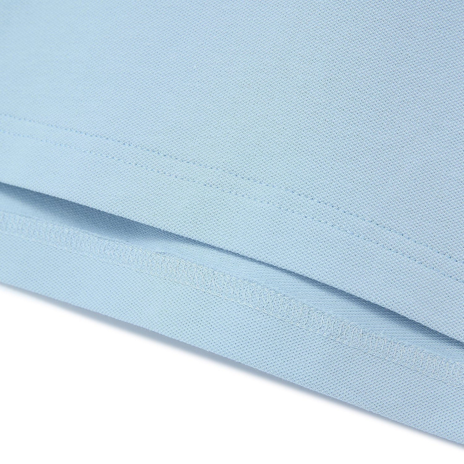 Cotton/Lycra Pique Flat Knitted Collar Short Sleeve Embroidery Solid Polo