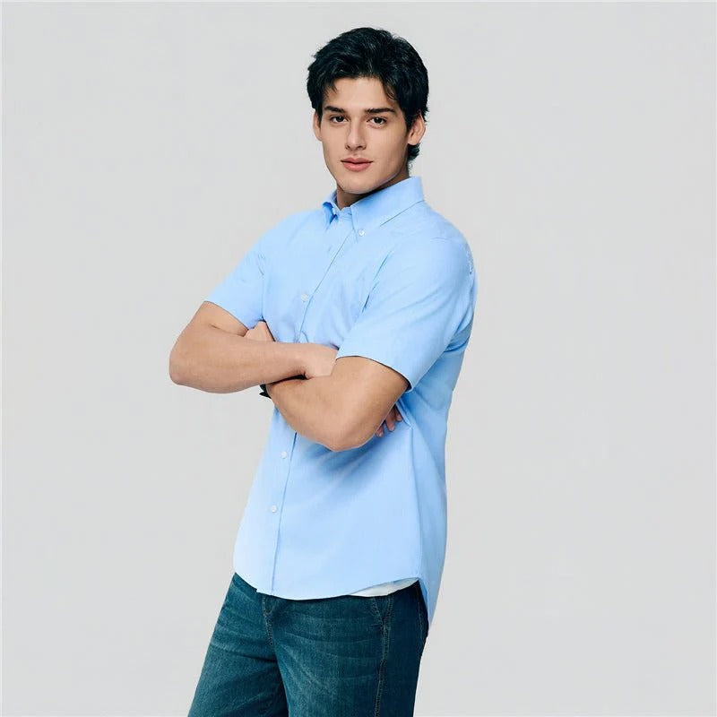 Men's Half Sleeve Wrinkle Free Shirt
