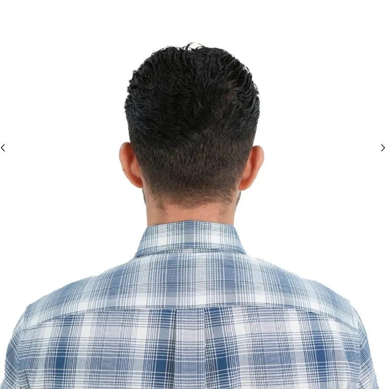 Cotton Oxford Long Sleeve Slim Embroidery Garment Wash Shirt