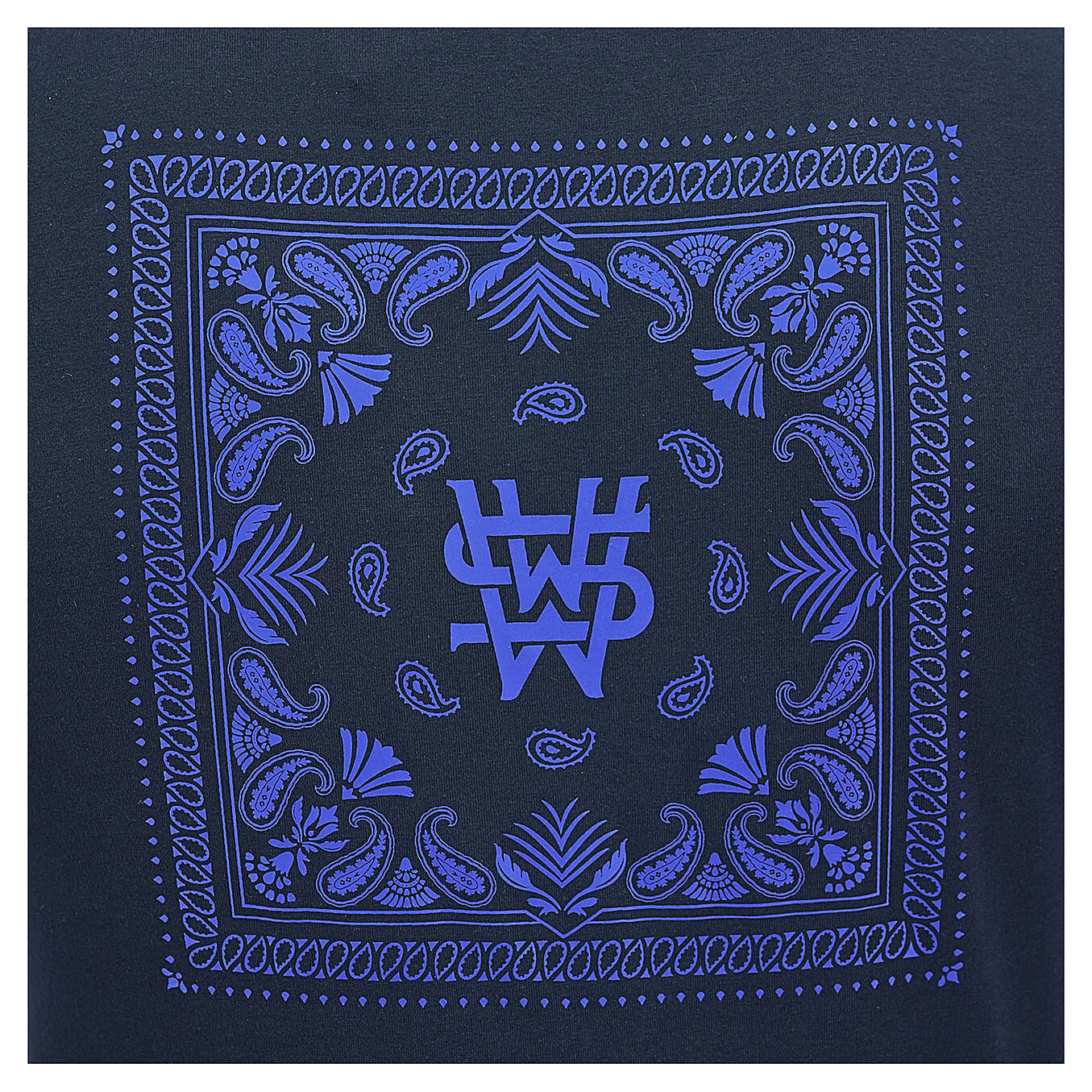 تيشيرت قطني مطبوع بأكمام قصيرة ورقبة دائرية (WWS)