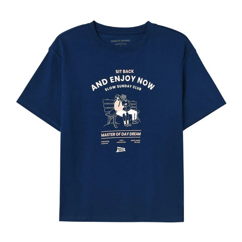 Women Cotton/Polyester Jersey Crewneck Short Sleeve Print Tee