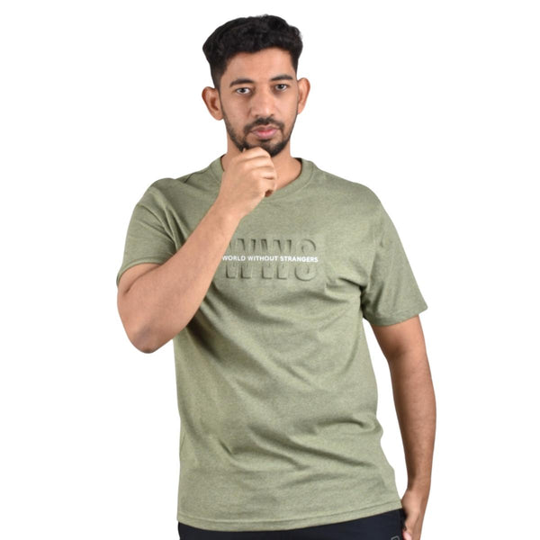 Cotton Jersey Crewneck Short Sleeve Slim Print Tees (WWS)