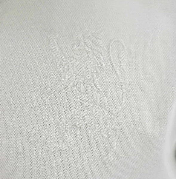 Cotton/Lycra Pique Knitted Collar Short Sleeve Slim Embroidery Bold Polo