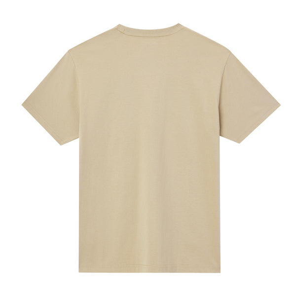 Cotton/Polyster Jersey Crewneck Short Sleeve Print Tees (Natural Delight)