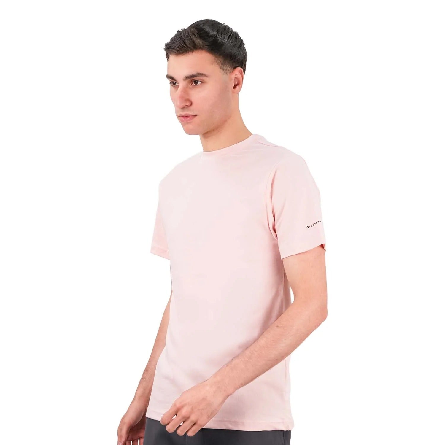 Cotton Jersey Crewneck Short Sleeve Slim Tee