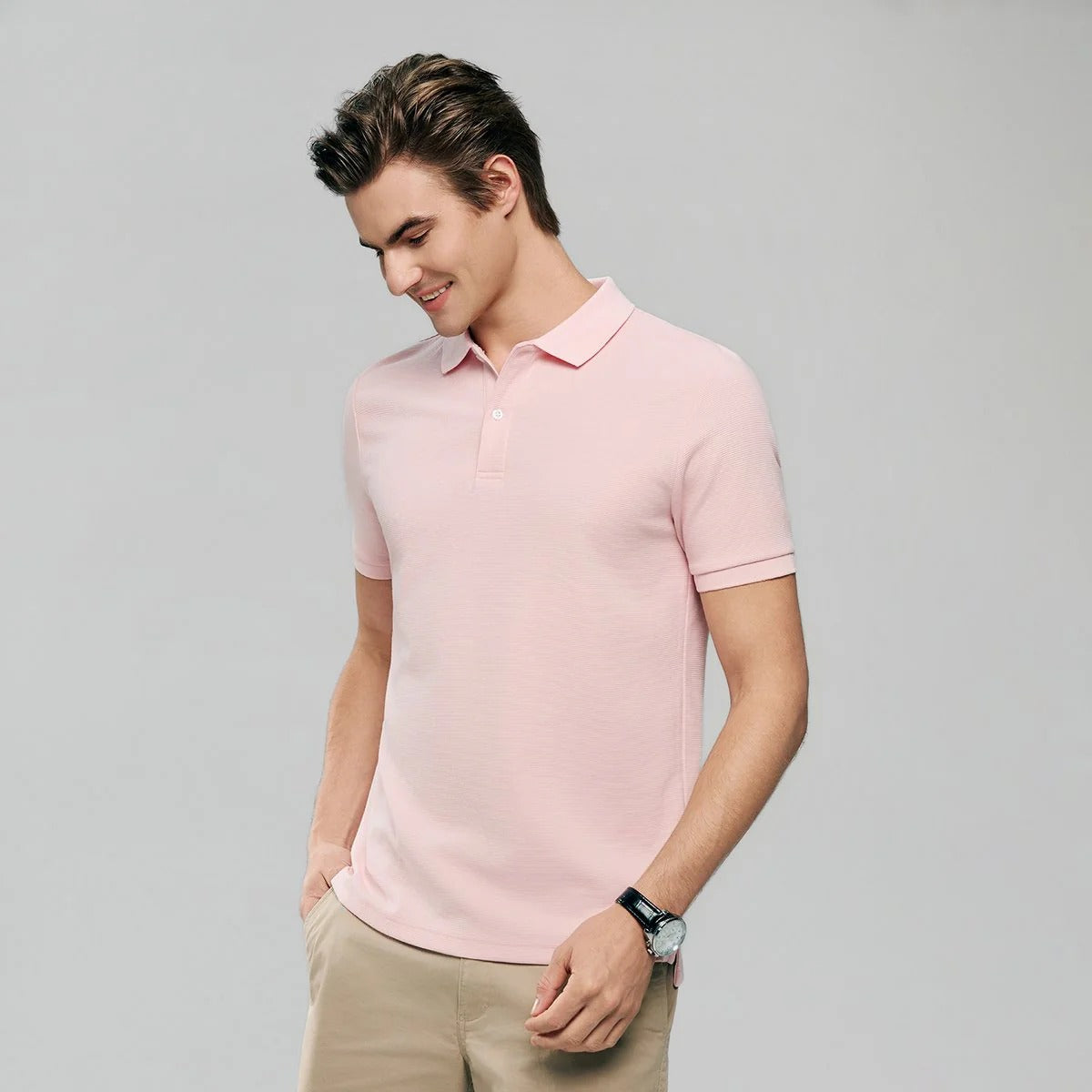 Men's Waffle Polo