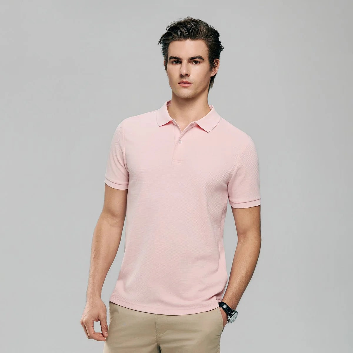 Men's Waffle Polo