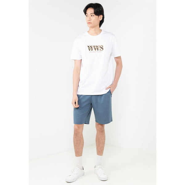 Cotton Jersey Crewneck Short Sleeve Slim Print Tees (WWS)