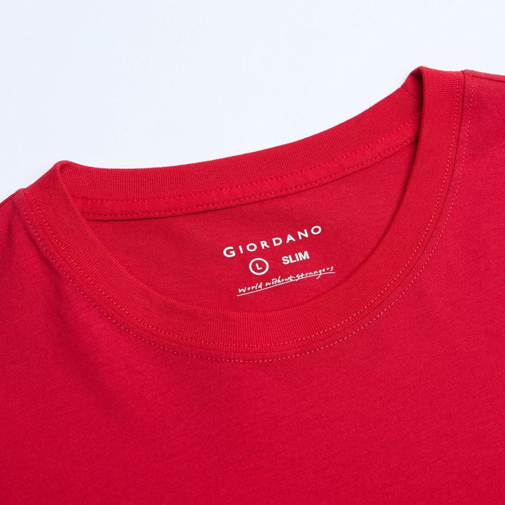 Men's Slim Cotton Crew Neck Signature Print Tee
