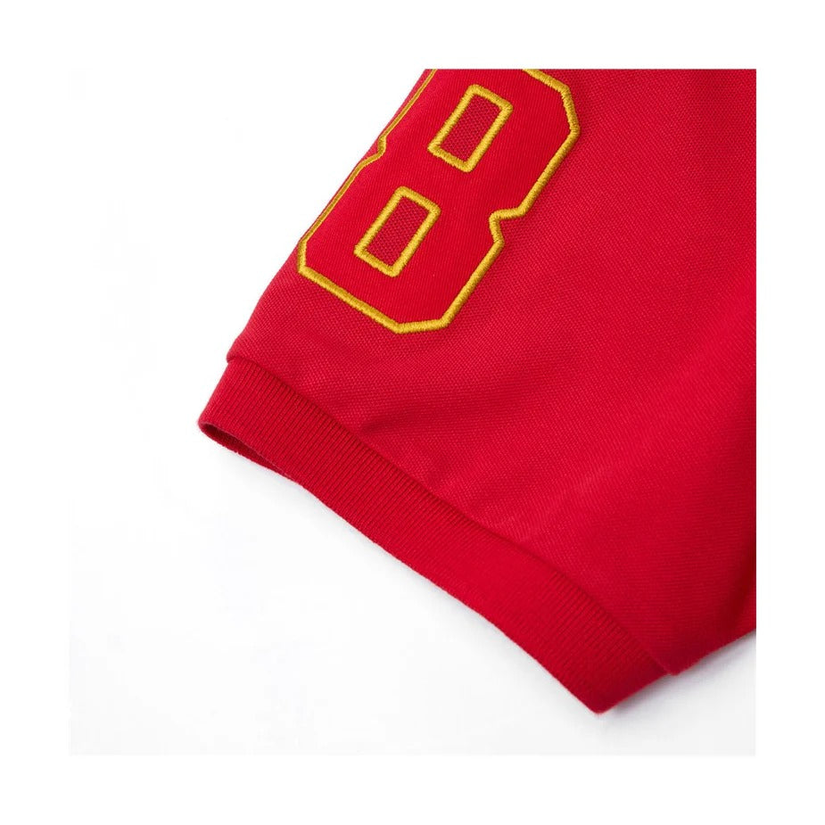 Men’s Slim Fit 3D Lion CNY Lycra Pique Polo
