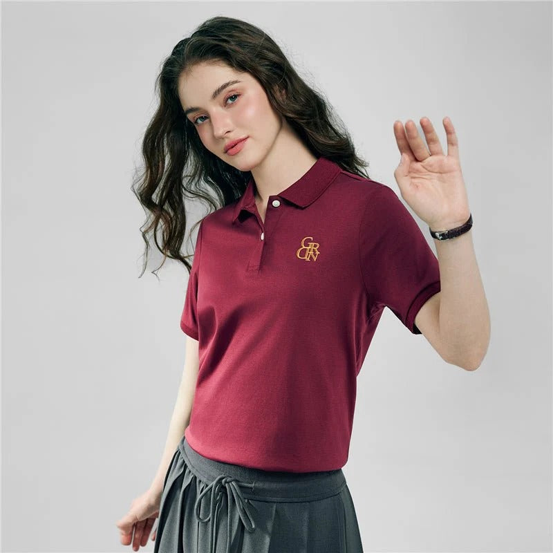 Women’s Embroidered Cotton Liquid Touch Polo