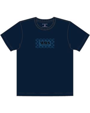 تيشيرت قطني مطبوع بأكمام قصيرة ورقبة دائرية (WWS)