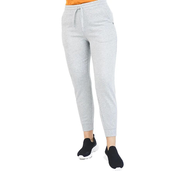 Women Cotton/Polyester French Terry Rise Regular Elastic Waist Pant