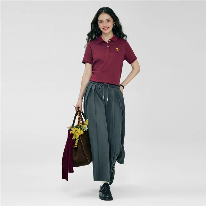 Women’s Embroidered Cotton Liquid Touch Polo