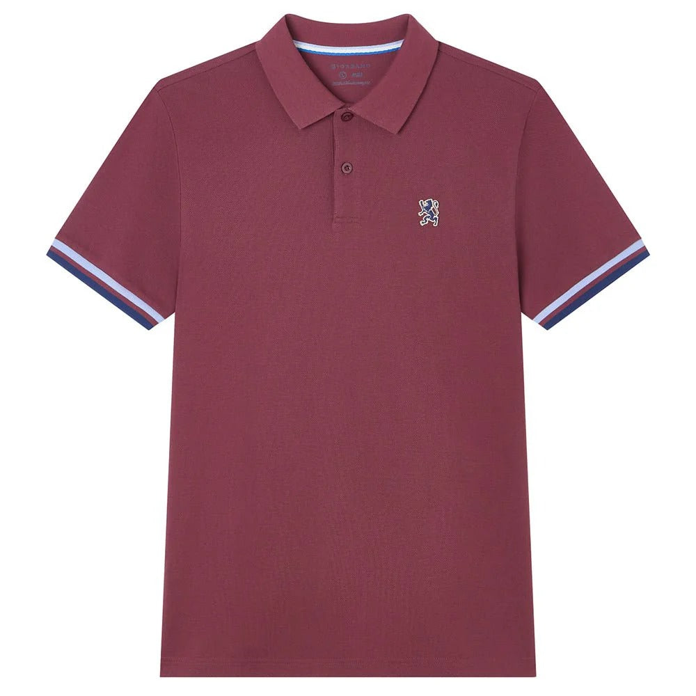 Men’s Slim Fit Embroidery Solid Polo