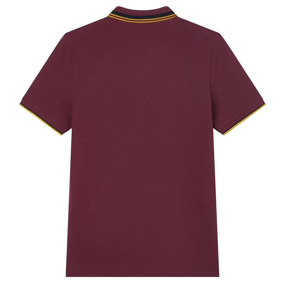 Men's Slim Pique Polo With Contrast Collar & Signature Embroidery