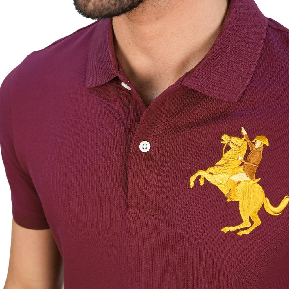 Men’s Slim Pique LNY Polo with Napoleon Embroidery