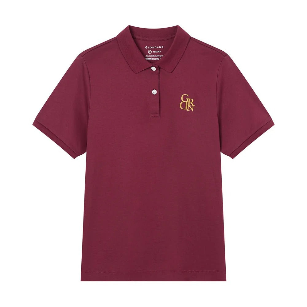 Women’s Embroidered Cotton Liquid Touch Polo