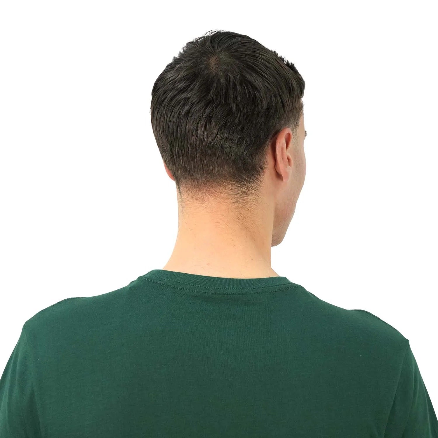 تيشيرت قطني جيرسي بأكمام قصيرة ورقبة دائرية وطبعة ضيقة (تيشيرت مميز)