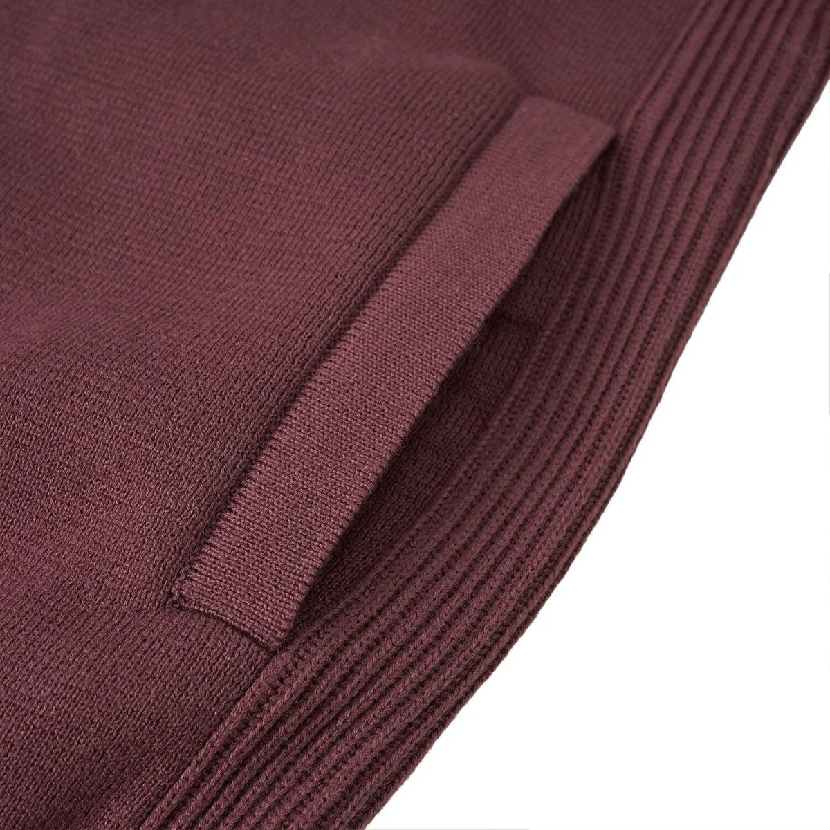 Men's Full-Zip Mock Neck Textured Knit Cardigan