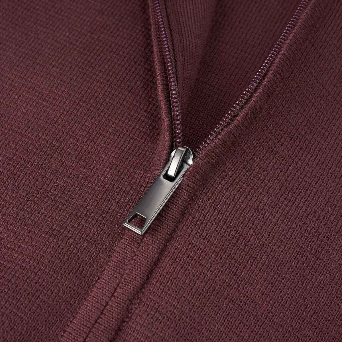 Men's Full-Zip Mock Neck Textured Knit Cardigan