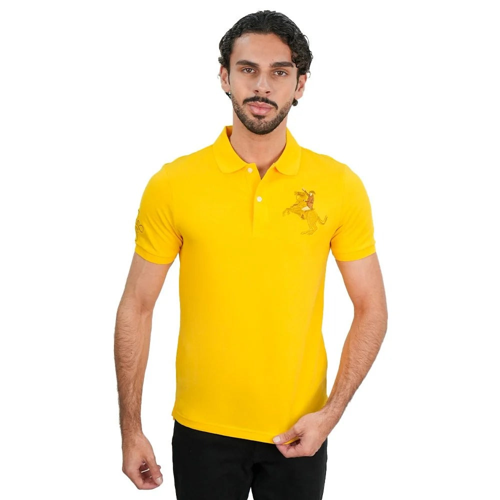 Men’s Slim Pique LNY Polo with Napoleon Embroidery
