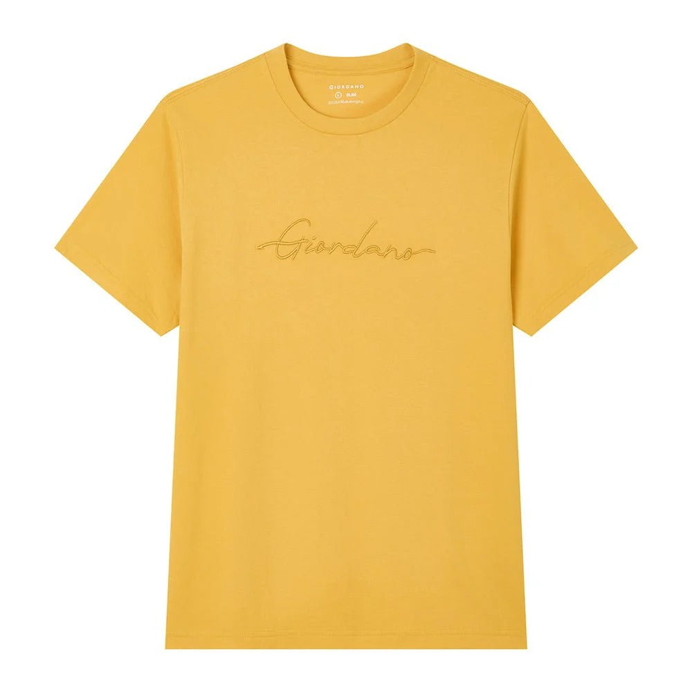 Men's Slim Fit Cotton Signature Print Tee