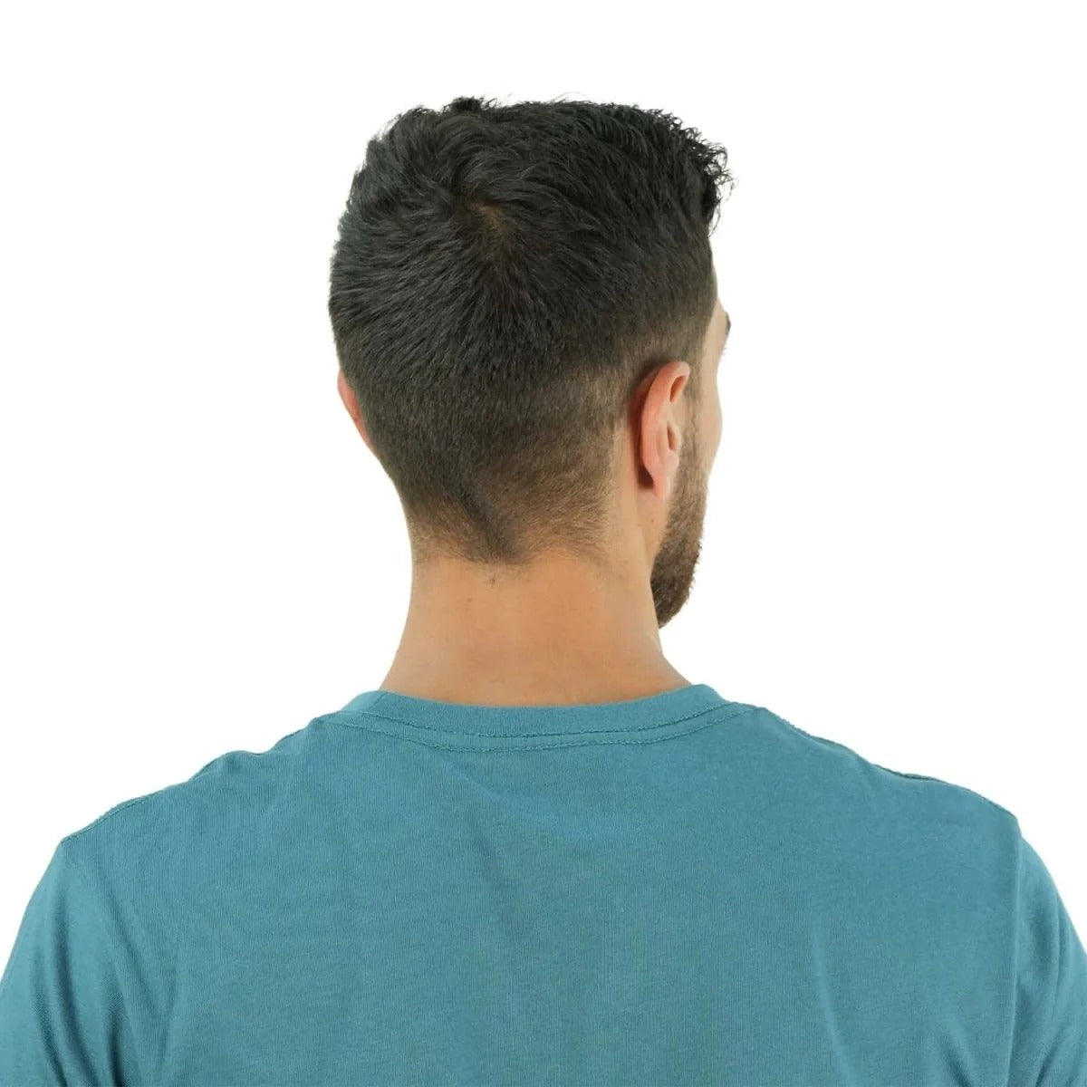 تيشيرت قطني جيرسي بأكمام قصيرة ورقبة دائرية وطبعة ضيقة (تيشيرت مميز)