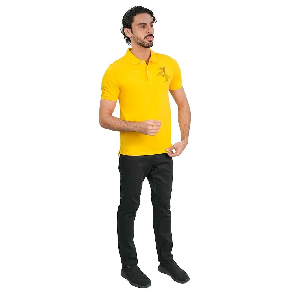 Men’s Slim Pique LNY Polo with Napoleon Embroidery