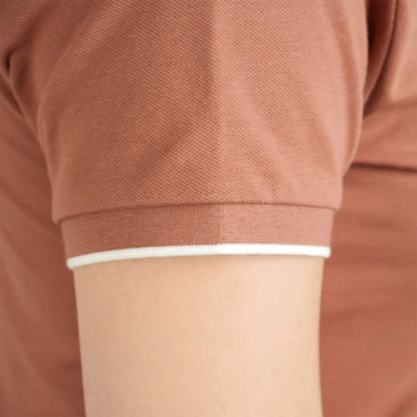 Women Cotton/Lycra Flat Knitted Collar Short Sleeve Classic Slim Solid Polo