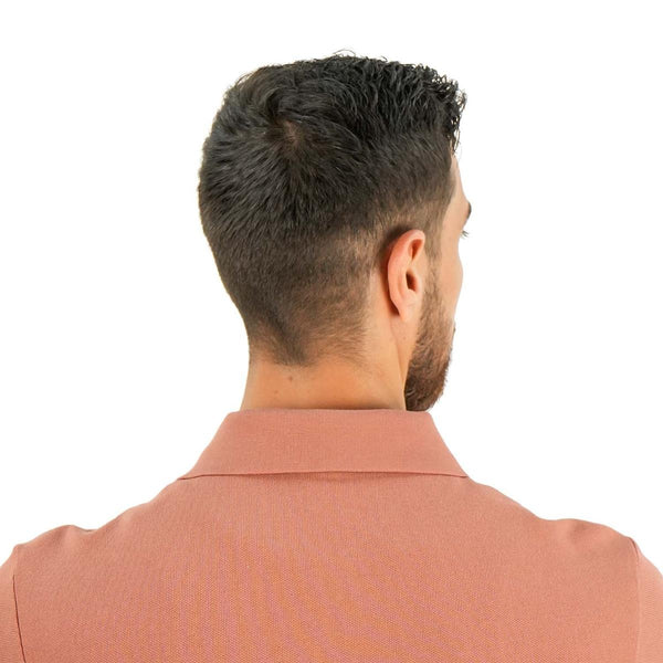 Cotton Pique Flat Knitted Collar Short Sleeve Slim Embroidery Solid Polo