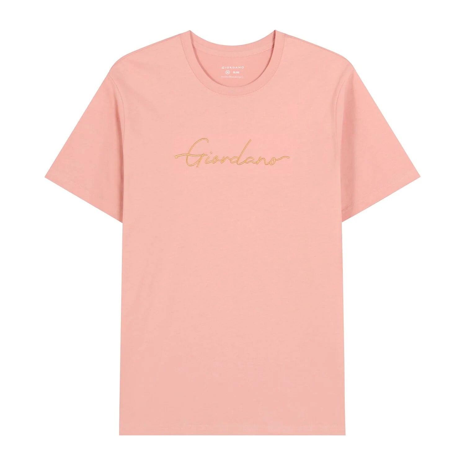 تيشيرت قطني جيرسي بأكمام قصيرة ورقبة دائرية وطبعة ضيقة (تيشيرت مميز)