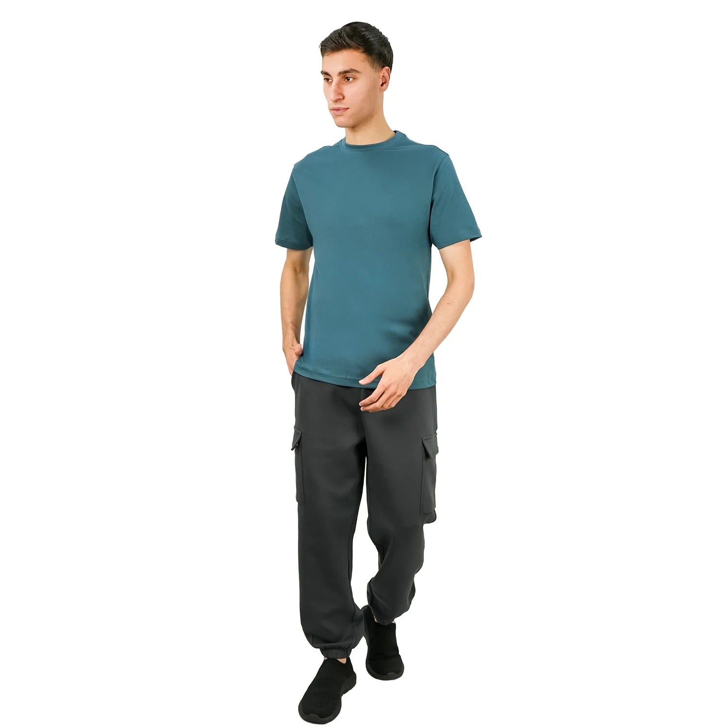 Cotton Jersey Crewneck Short Sleeve Slim Tee