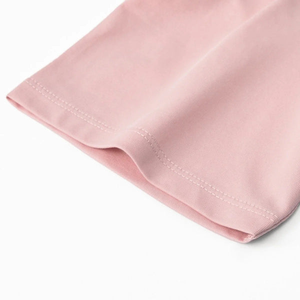 Women Cotton/Polyester Jersey Crewneck Short Sleeve Print Tee