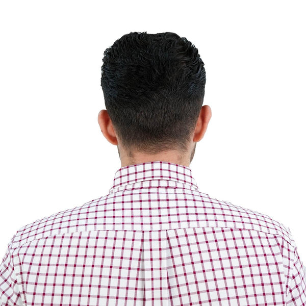 Cotton Oxford Flannel Long Sleeve Slim Embroidery Garment Wash Shirt