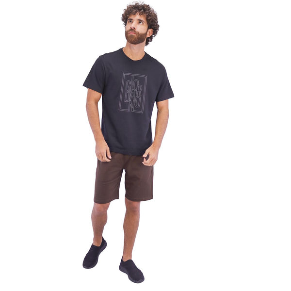 Cotton Jersey Crew Neck Short Sleeve Slim Print Tees  (Signature Tees)