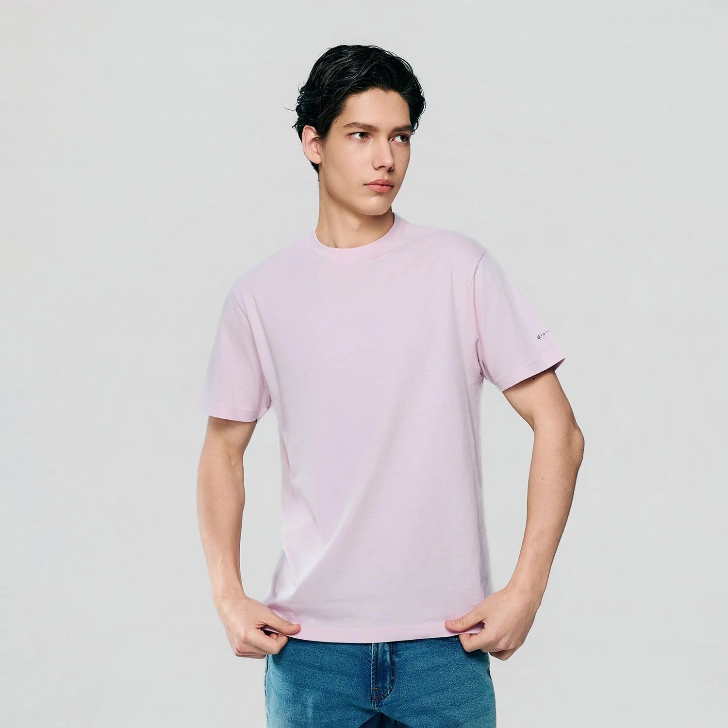 Men's Slim Fit Cotton Crew Neck Tee