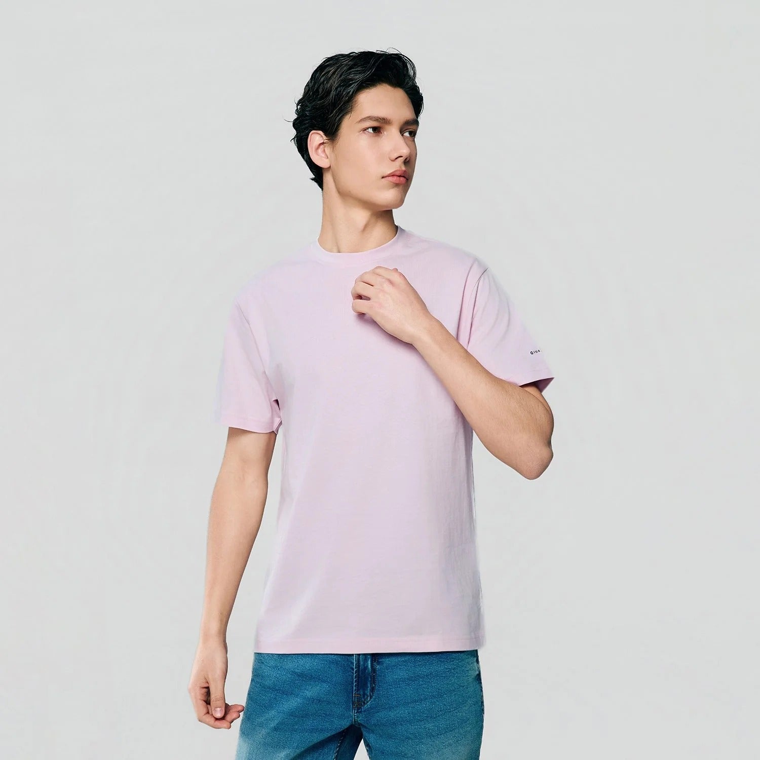 Men's Slim Fit Cotton Crew Neck Tee