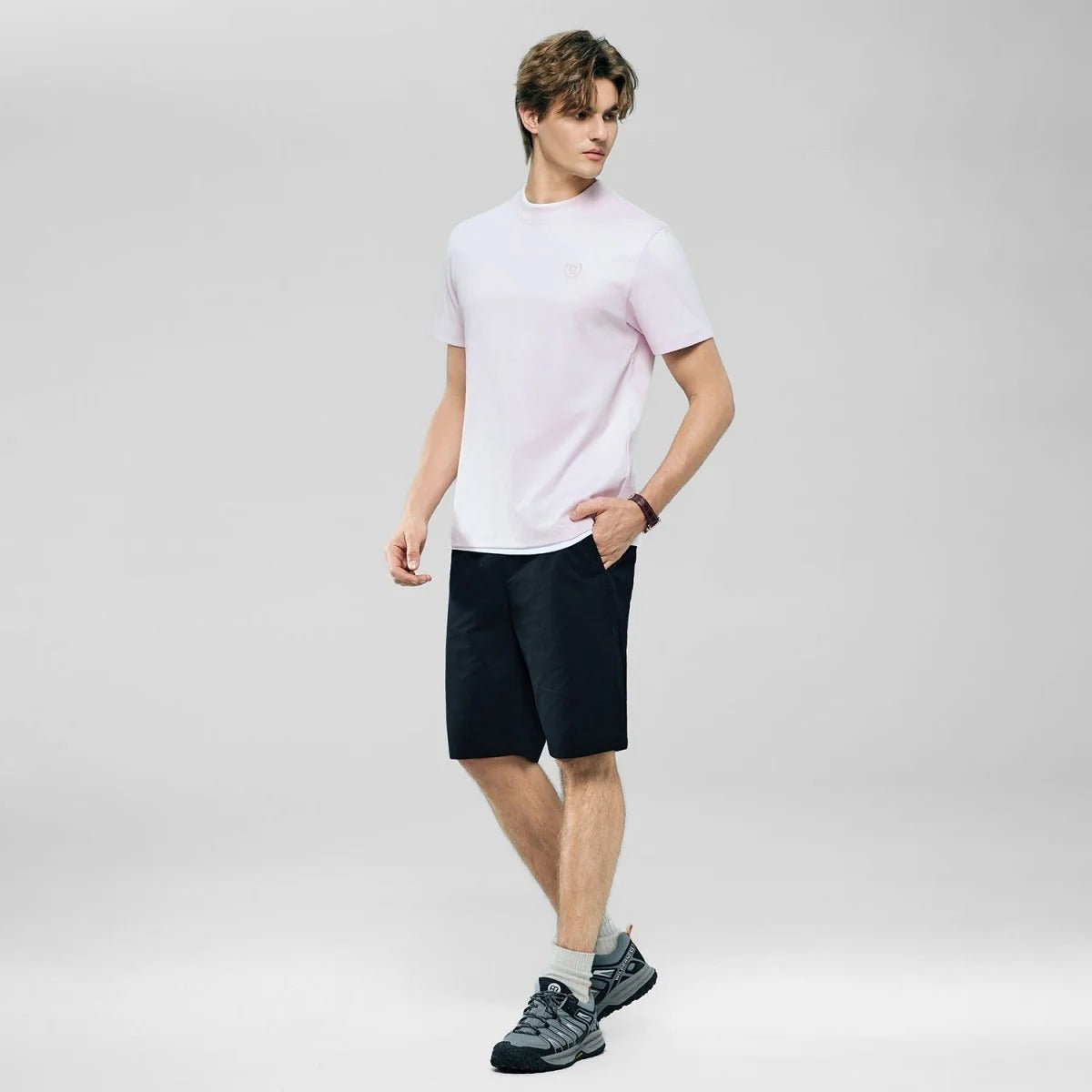 Men's Slim Fit Liquid Touch Cotton Crew Neck Tee (feel the difference)