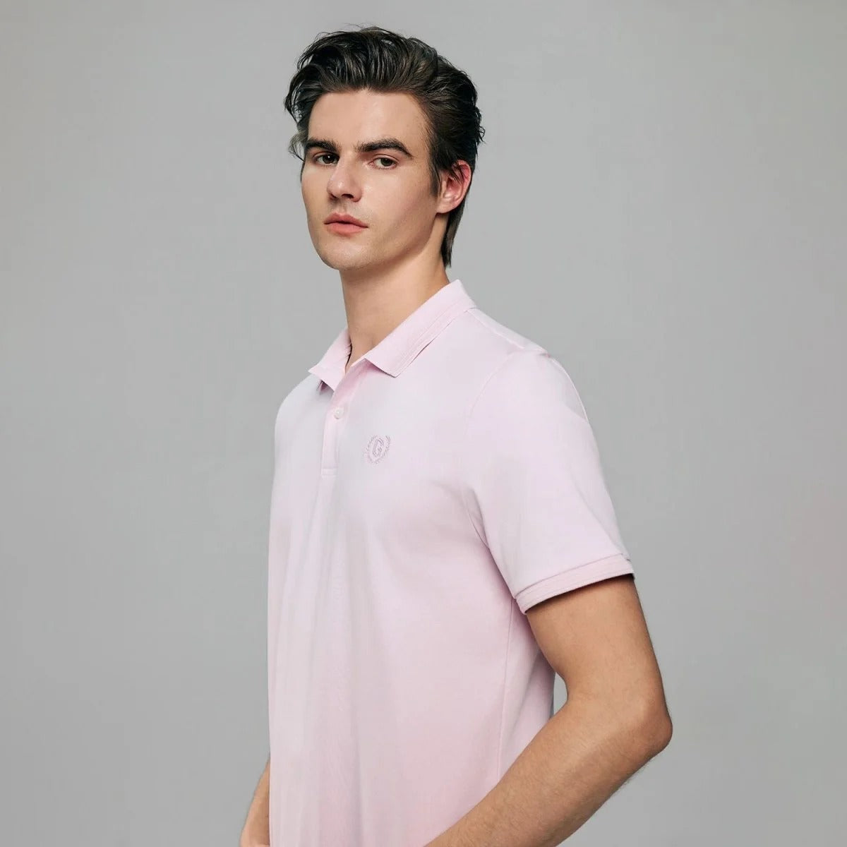 Men Slim Liquid Touch Cotton Polo Shirt (Feel the Difference)