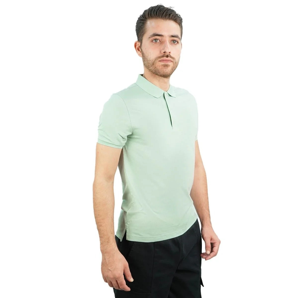 Men's Slim Fit Embossed Pique Polo| Silk Touch Series