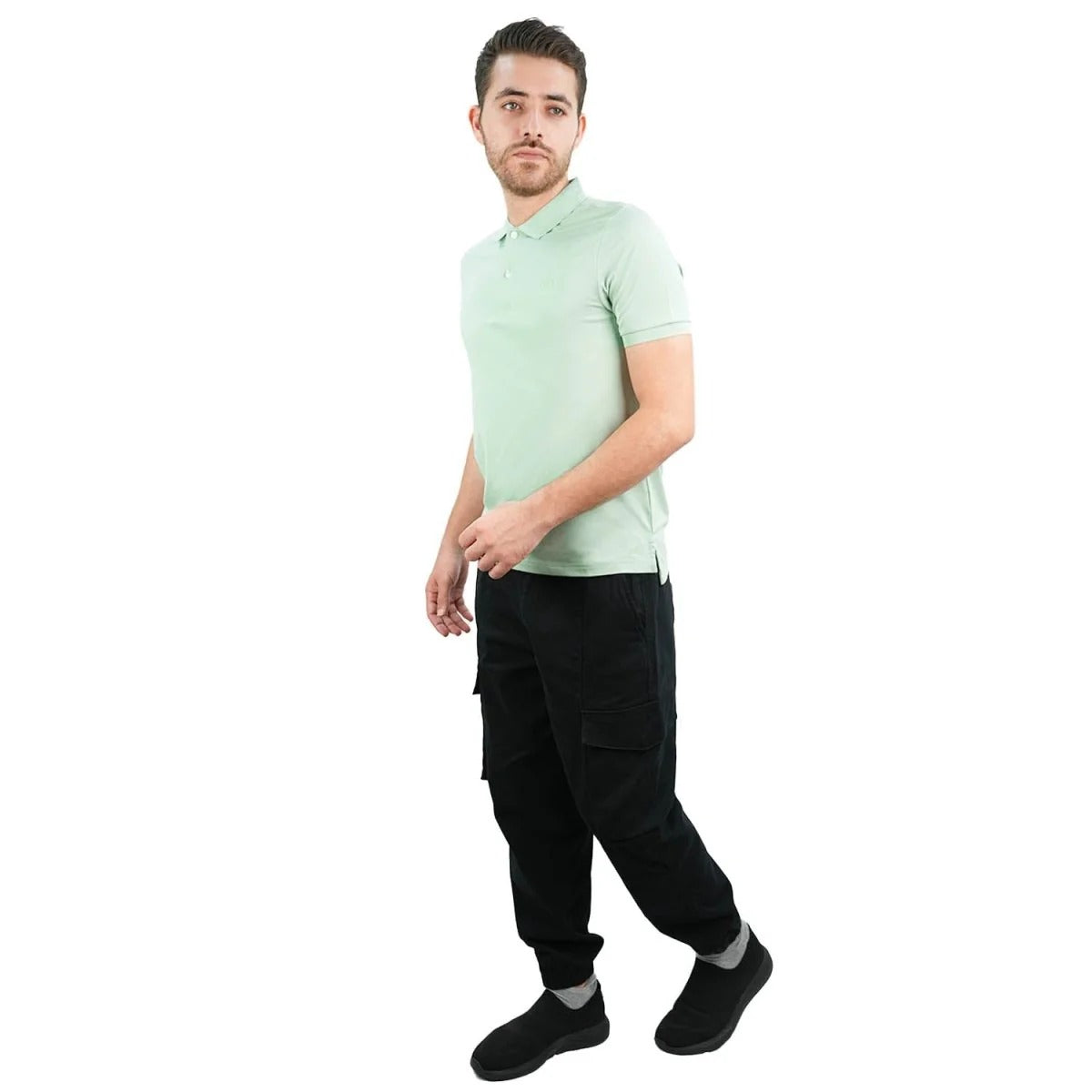 Men's Slim Fit Embossed Pique Polo| Silk Touch Series