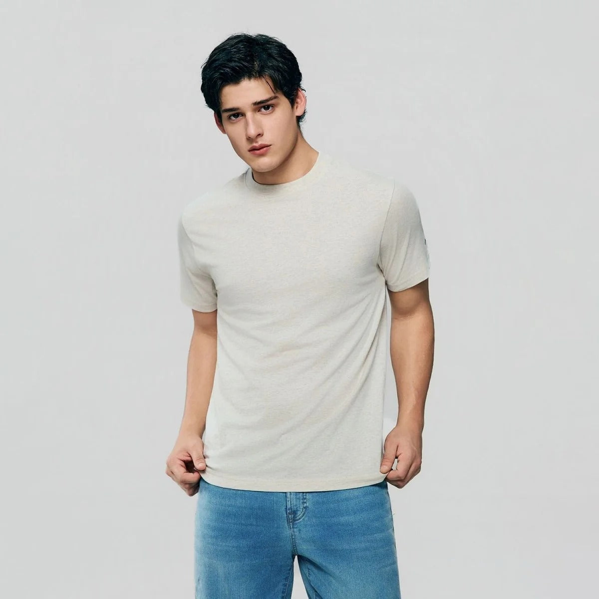 Men's Slim Fit Cotton Crew Neck Tee