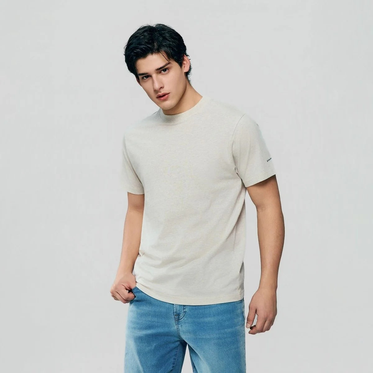 Men's Slim Fit Cotton Crew Neck Tee