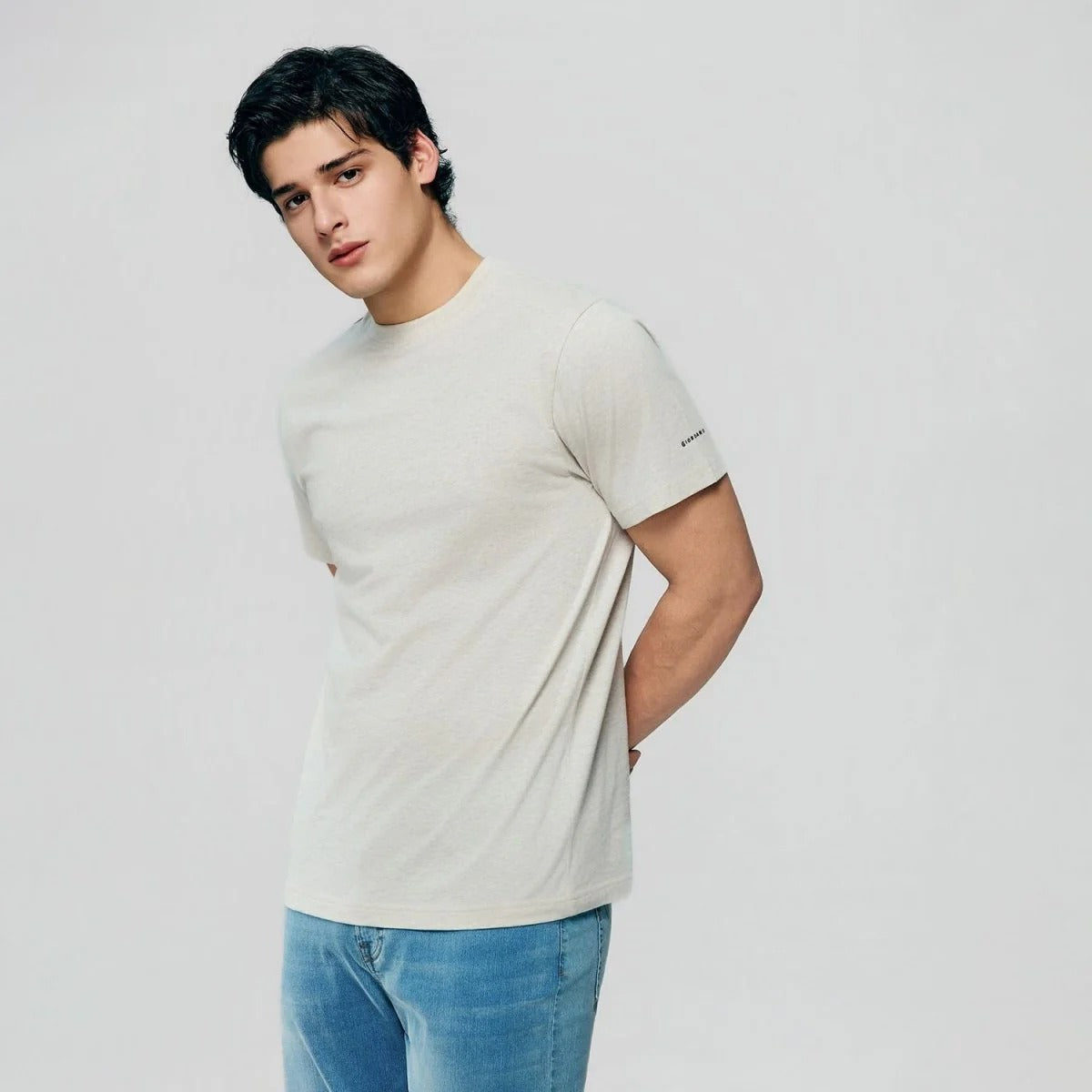Men's Slim Fit Cotton Crew Neck Tee