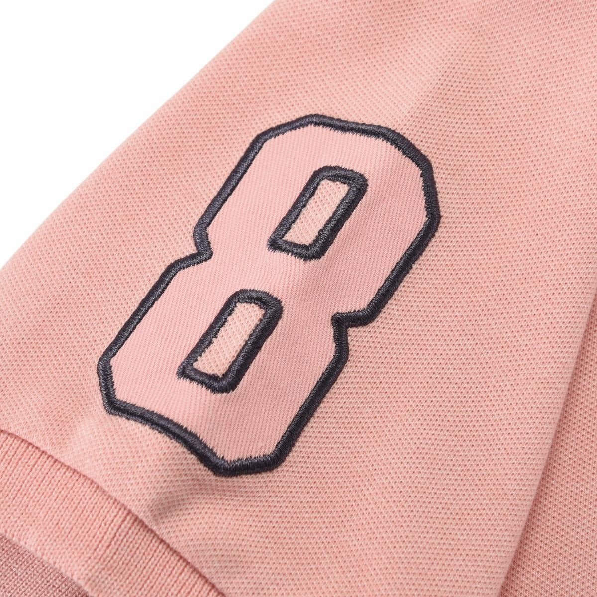 (Junior) Cotton/Lycra Pique Flat Knitted Collar Short Sleeve Slim Embroidery Bold Polo