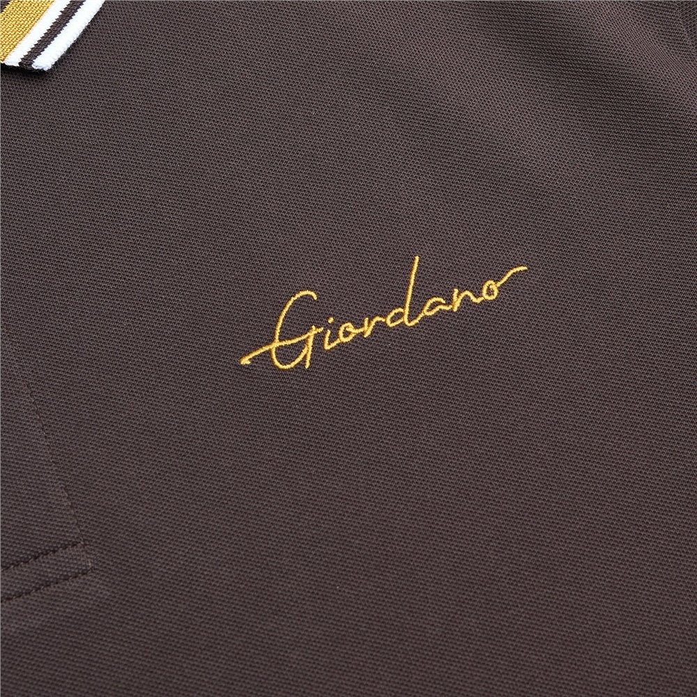 Men's Slim Pique Polo With Contrast Collar & Signature Embroidery